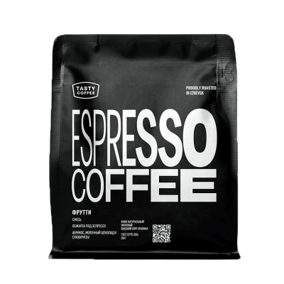 Кофе для эспрессо в зернах "Фрутти", 250г, Tasty Coffee